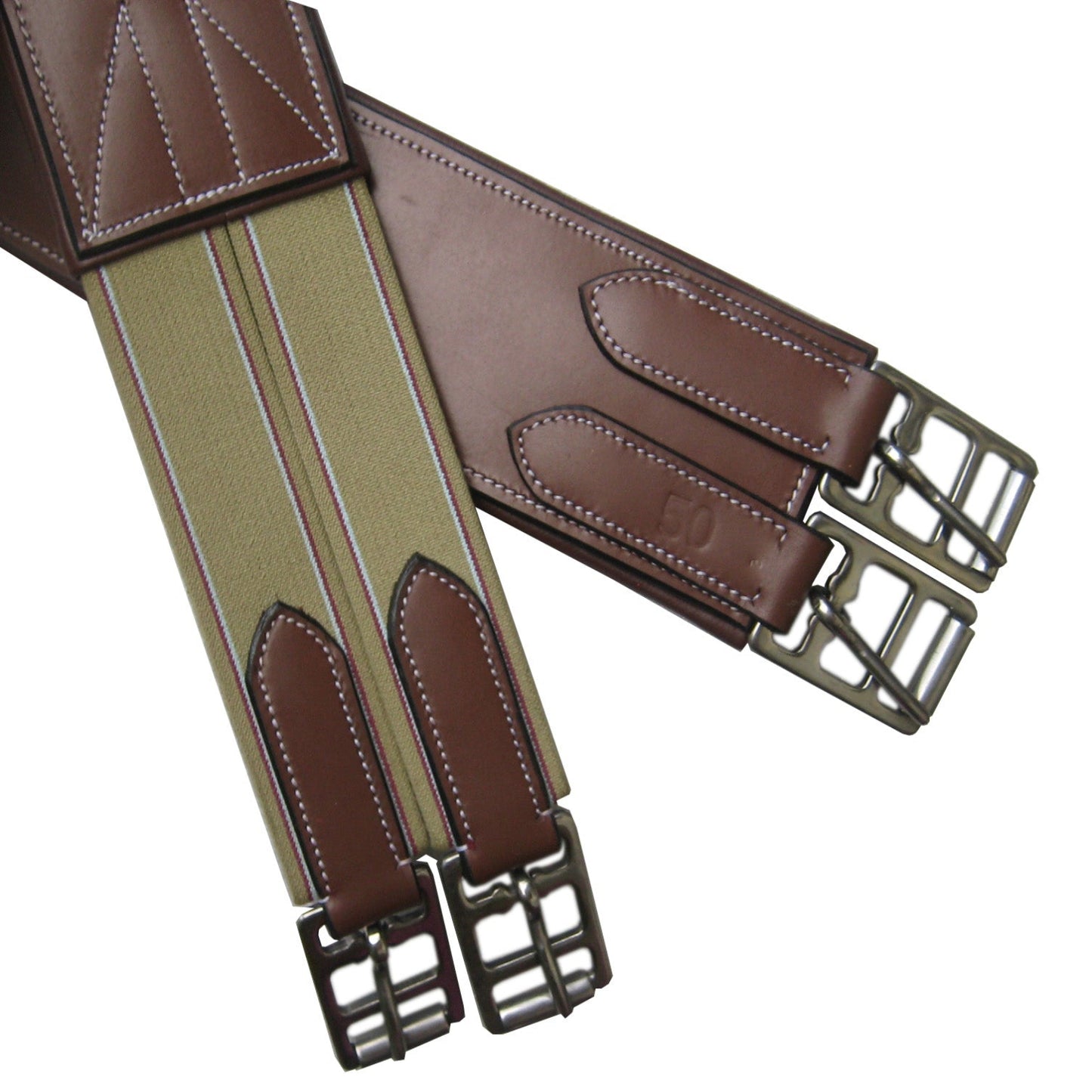 SIE Genuine Leather English Saddle Complete Tack Set  Saddles With Bridle & Girth Included