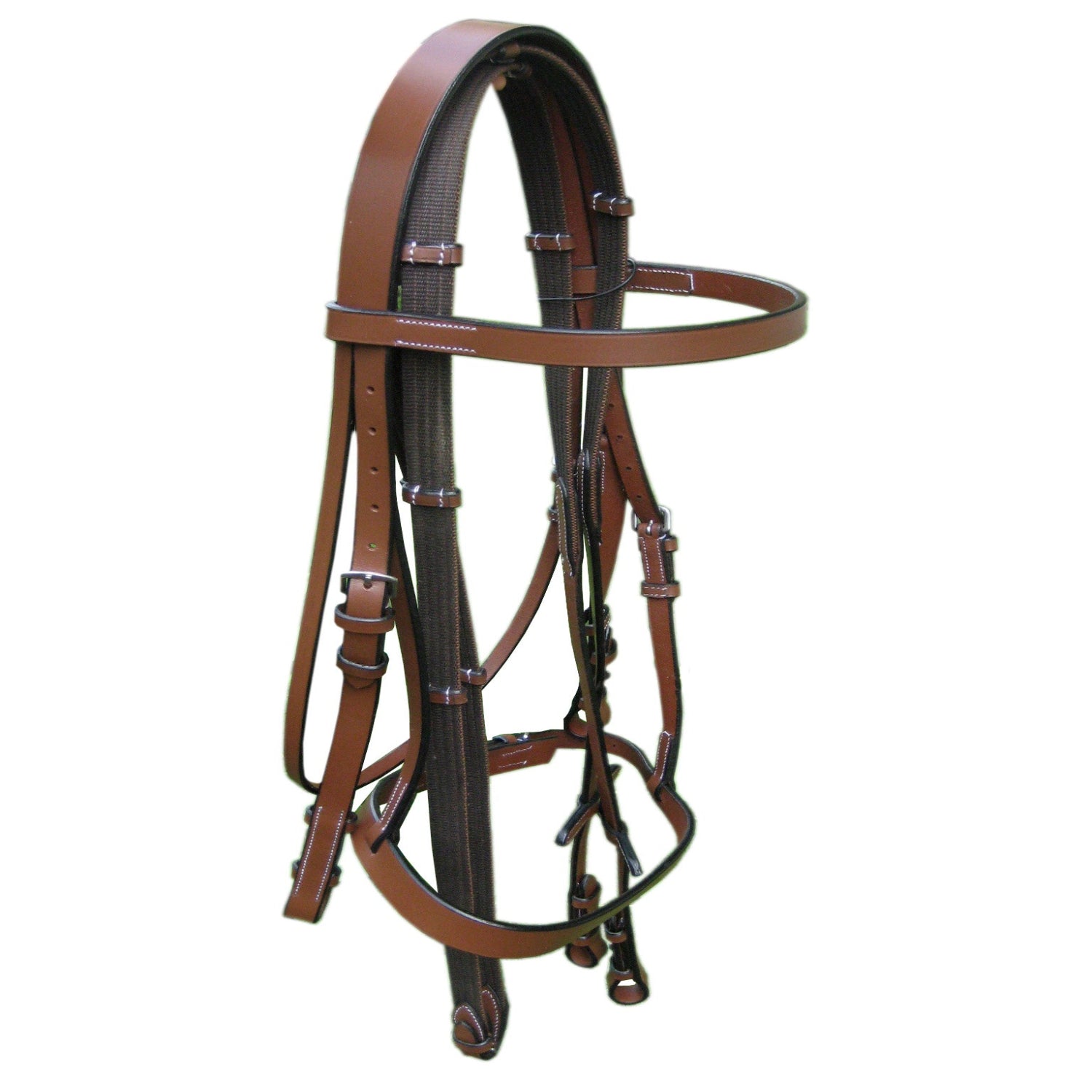 SIE Genuine Leather English Saddle Complete Tack Set Saddles With Bridle & Girth Included