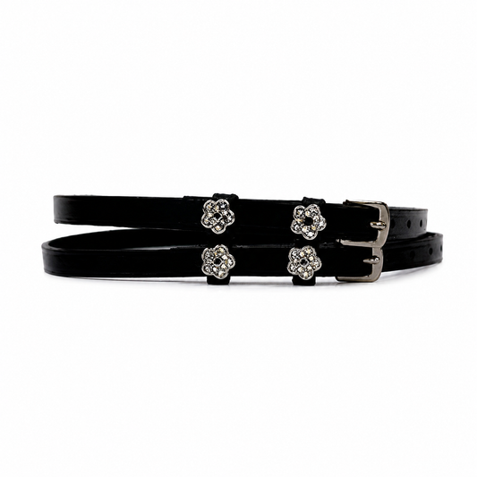 SIE Flower Spur Strap - English Leather Spur Straps