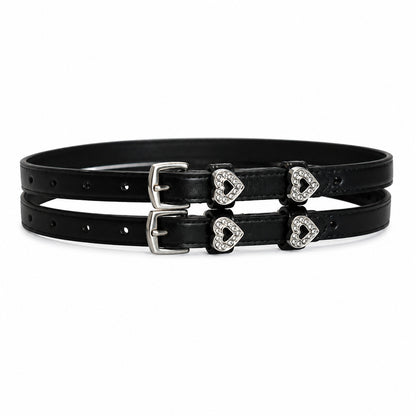 SIE Heart Spur Strap - English Leather Spur Straps