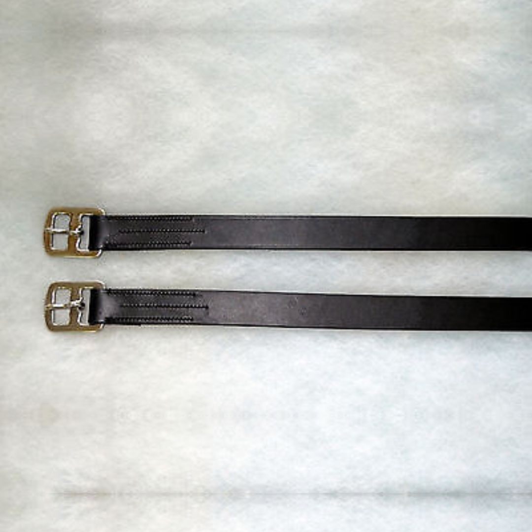 SIE Stirrup Leathers 1” Wide – Best Genuine Leather SS Buckles Numbered Holes