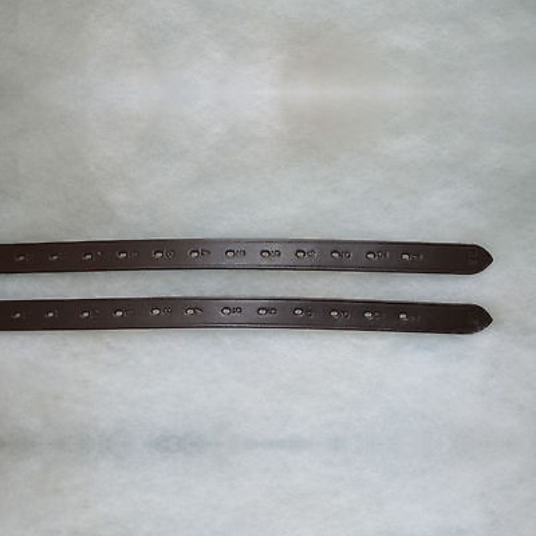 SIE Stirrup Leathers 1” Wide – Best Genuine Leather SS Buckles Numbered Holes