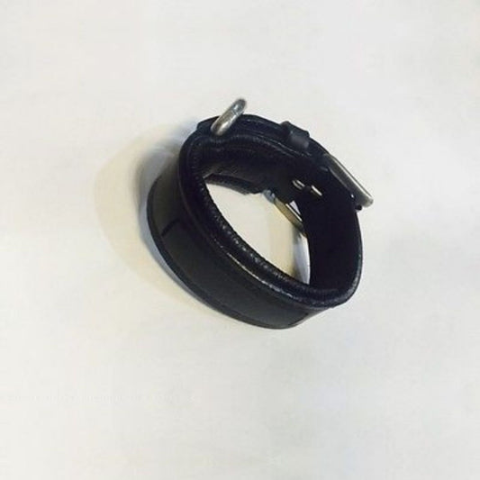 Wrist Leather Bracelet Empty Channel 8 mm  Padded Customized