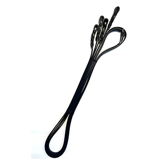 SIE New Quality Pair Leather Reins Black Full Horse Size