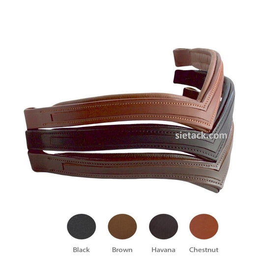 Qty. 10 SIE - Any Shape Leather Browband for Bridles -   Empty channel