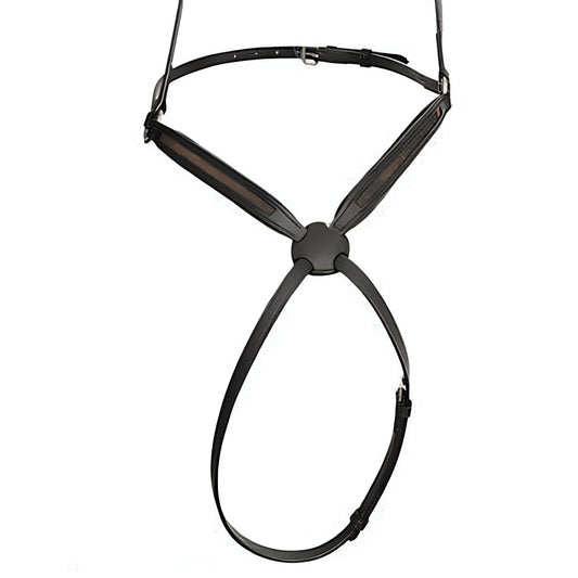 SIE Custom Empty channel Figure 8 / grackle leather horse noseband 6 mm or 8 mm