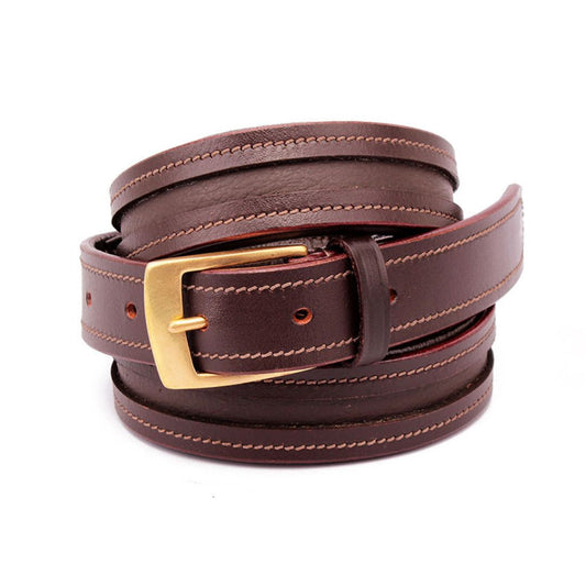 Empty Channel Leather Inlay Belts