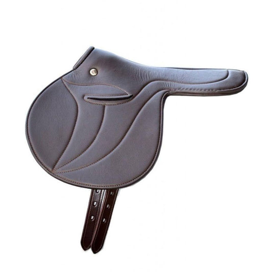 SIE Genuine Leather Exercise Racing Saddle Half Tree Horse Saddle
