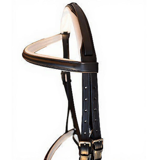 Lot of 10 Crank Dressage Bridles Black Havana  Flash with Reins Customized