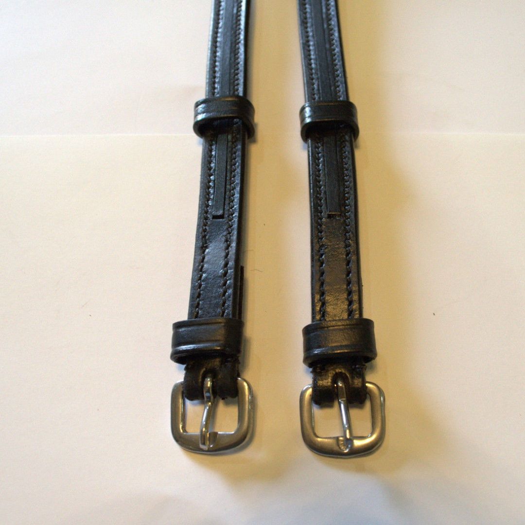 Qty. 5 Pair Empty channel Leather Cheek pieces of bridle 4mm custom size color