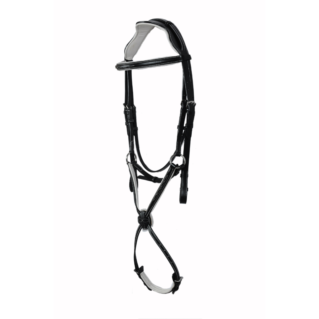 Padded Fancy Stitch Jump Bridle