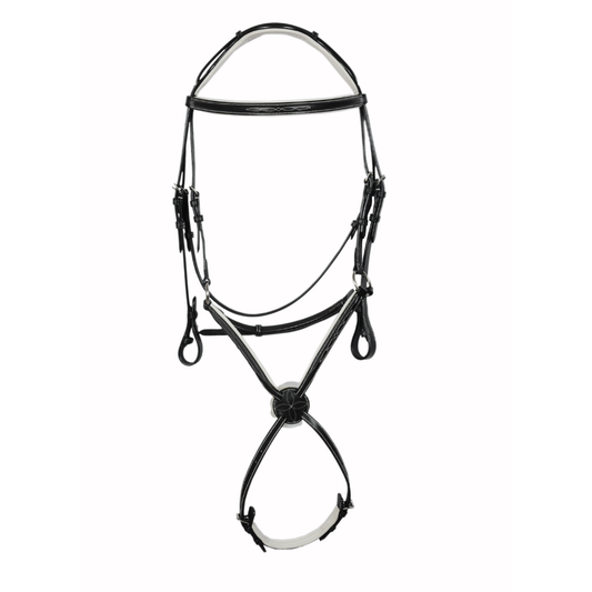 Padded Fancy Stitch Jump Bridle