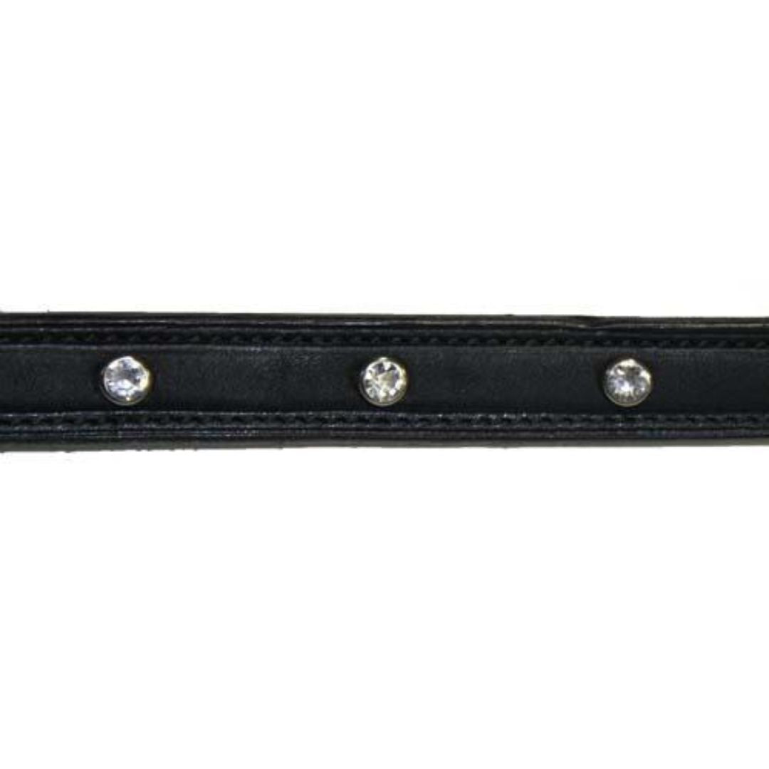 Padded Designer Dog Leash With Diamond Crystals