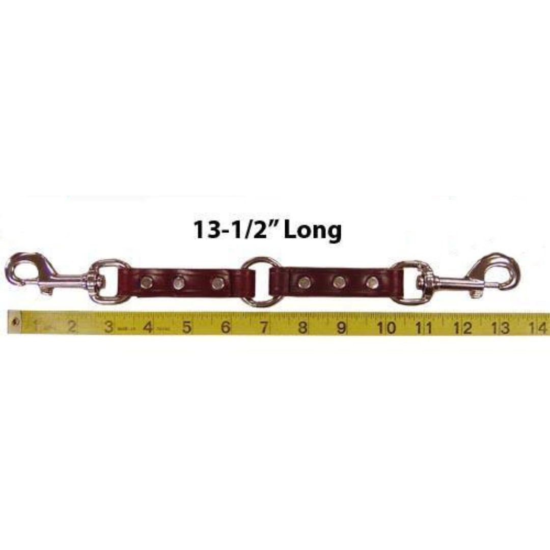 Leather Two Dog Leash Coupler
