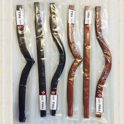 Qty.6 New Leather padded browbands 8 mm 3 Chestnut 3 Back U V and straight each