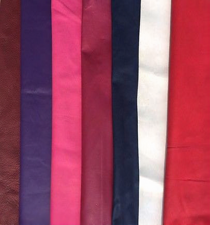 SIE (Lot of 8) COLORED LEATHER PADDED Empty Channel Leather Browbands- 8mm