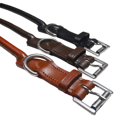 Rolled Leather Dog Collar