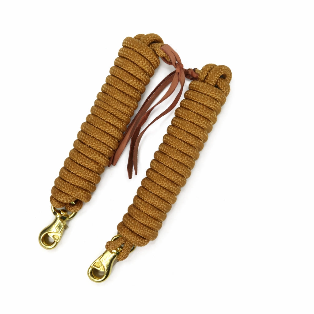 SIE Equestrian Braided Nylon Lead Rope with Bull Snap (Set of 2)