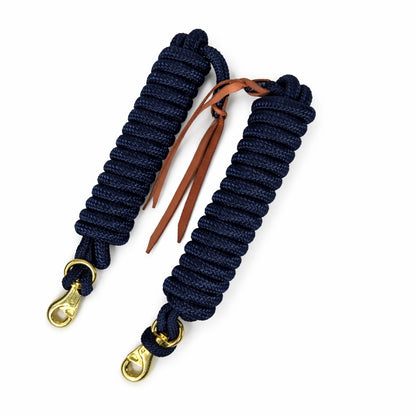 SIE Equestrian Braided Nylon Lead Rope with Bull Snap (Set of 2)
