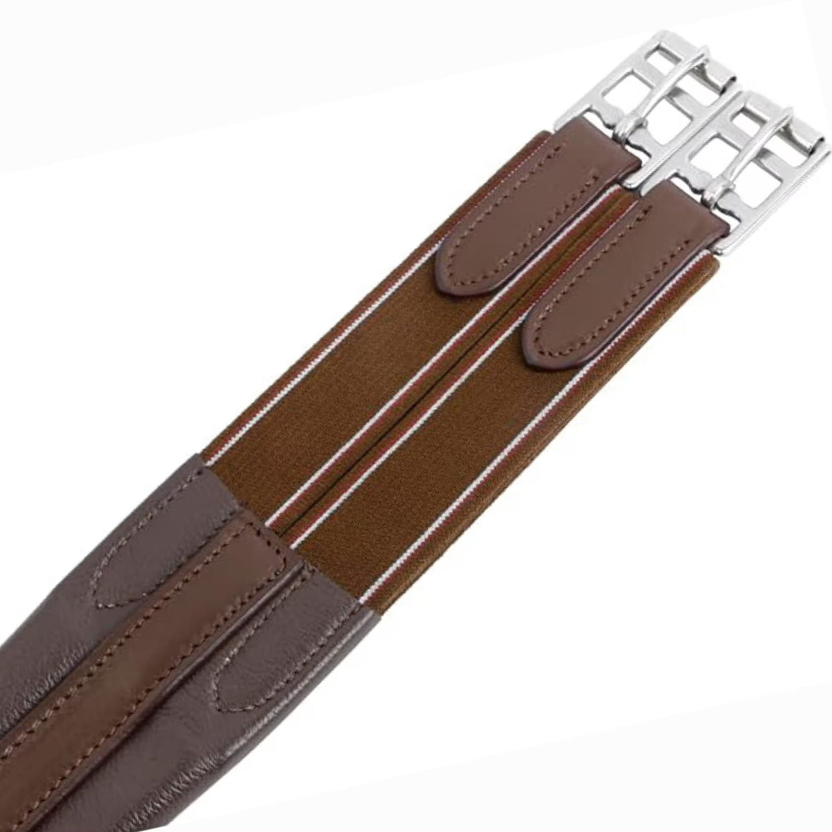 Chafeless Leather Horse Girth – Soft Tanned, Roller Buckles