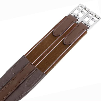 Chafeless Leather Horse Girth – Soft Tanned, Roller Buckles