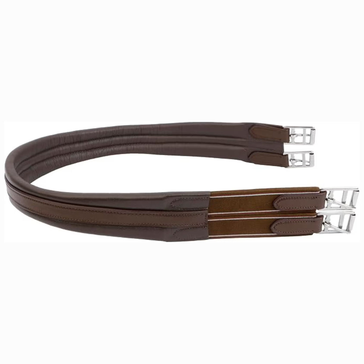 Chafeless Leather Horse Girth – Soft Tanned, Roller Buckles