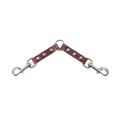 Leather Two Dog Leash Coupler