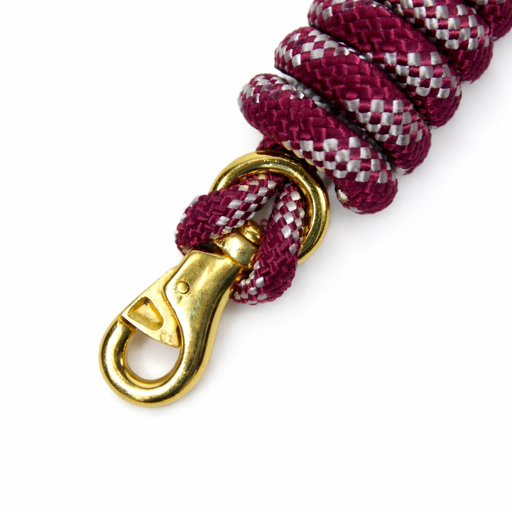 SIE Equestrian Braided Nylon Lead Rope with Bull Snap (Set of 2)