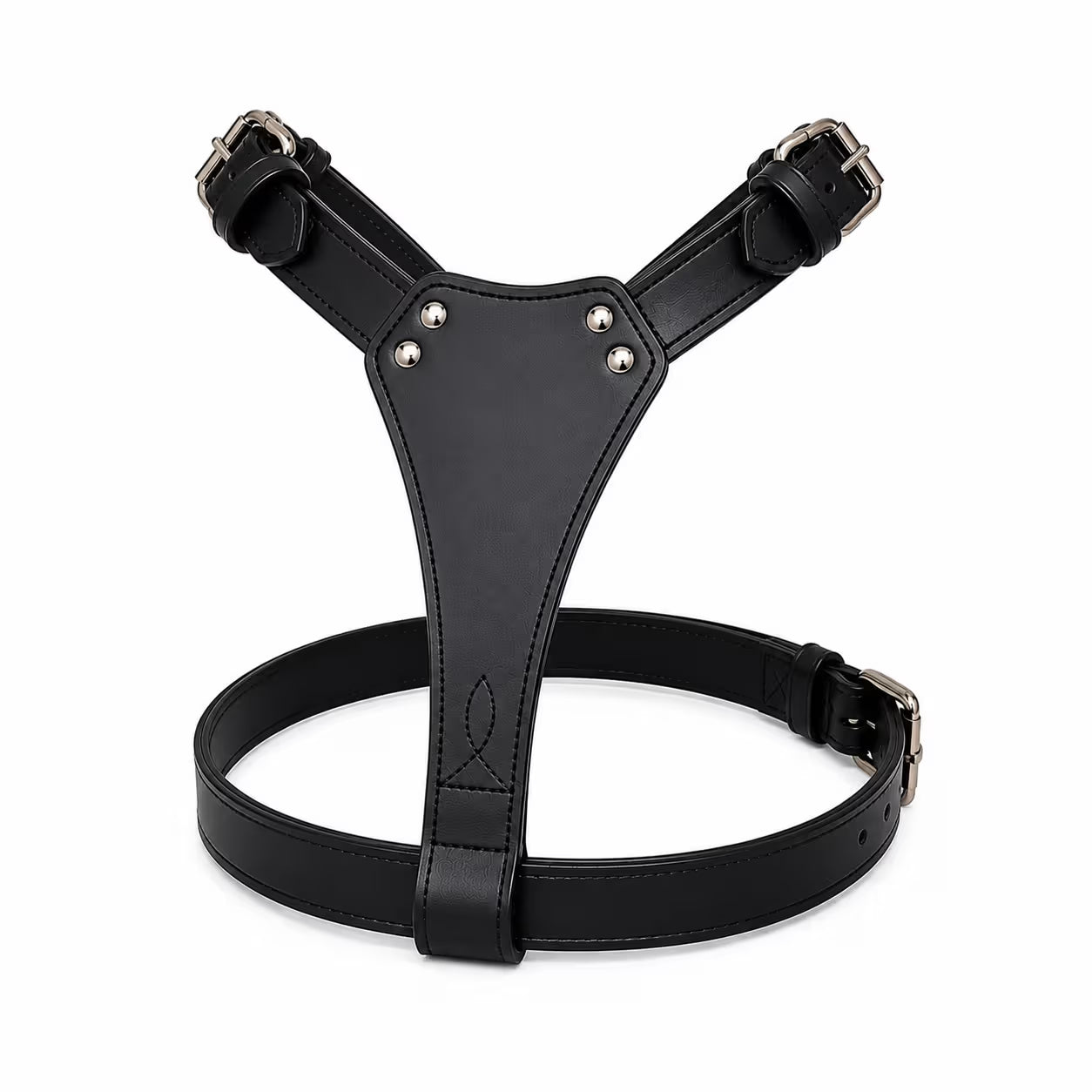 Tugby Premium Genuine Leather Dog Harness with Lead – Padded, Adjustable & Handmade