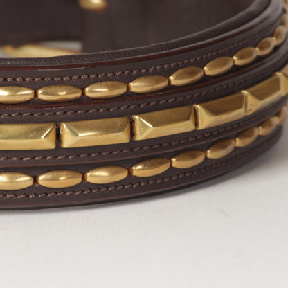 Large Extra-Wide Genuine Leather Dog Collar