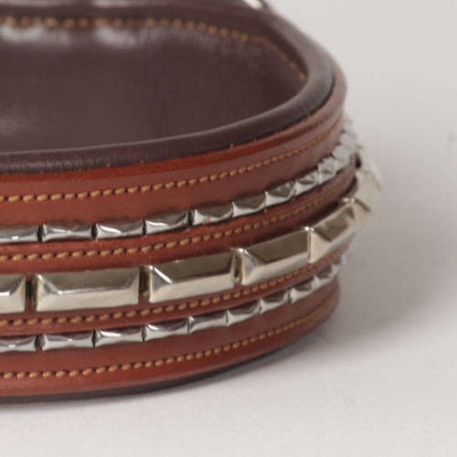 Large Extra-Wide Genuine Leather Dog Collar
