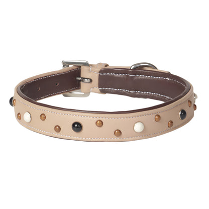 Ivory Soft Napa Leather Dog Collar