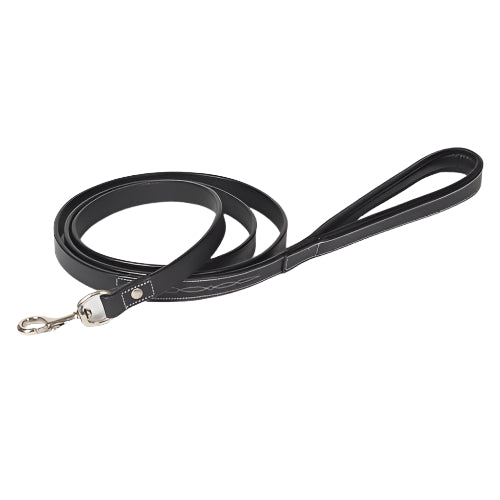 Stitched Leather Padded Designer Dog Leash