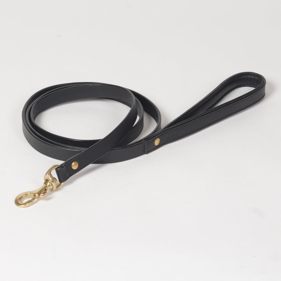 Padded Handle Leather Dog Leash