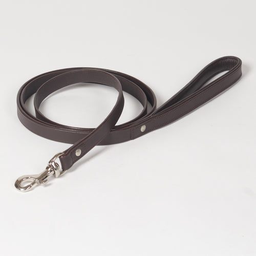 Padded Handle Leather Dog Leash
