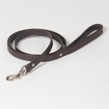 Padded Handle Leather Dog Leash