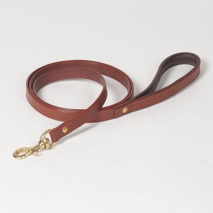 Padded Handle Leather Dog Leash