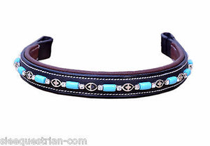 SIE Turq Browband - 15.5 inches Leather