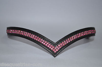 Pink Crystal Black browband