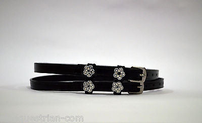 Flower Spur Strap - English Leather Spur Straps SIE