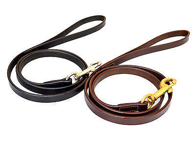 Leather Dog Collars Leads w Snap Buckles. All Sizes Available.