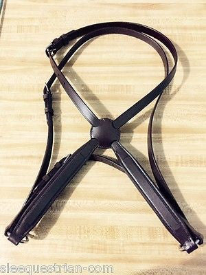 SIE 3 Empty channel Figure 8 / grackle leather noseband - all sizes colors 8 mm