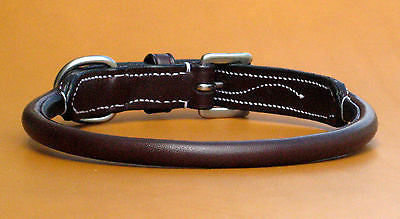 Rolled Leather Dog Collars