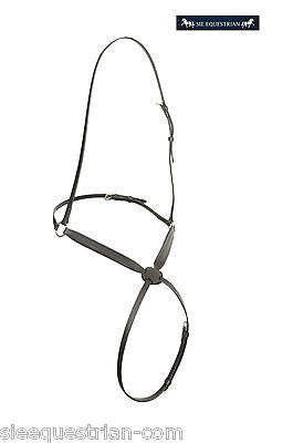 SIE 3 Empty channel Figure 8 / grackle leather noseband - all sizes colors 8 mm