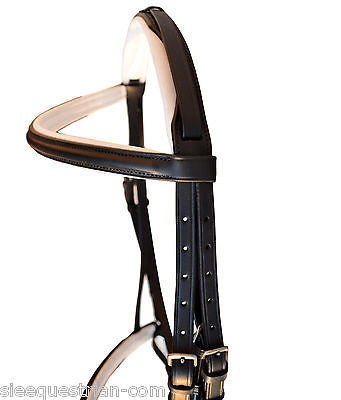 SIE Leather Crank Dressage Crown Padded Bridles