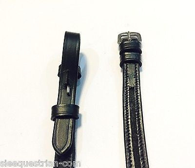 Qty. 10 Pair of Empty channel Leather Cheek pieces of bridle 4mm any size color
