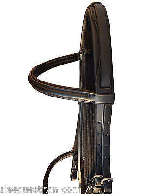 SIE Leather Crank Dressage Crown Padded Bridles