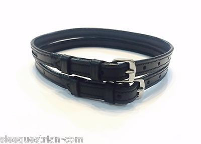 SIE Leather Empty Channel ENGLISH SPUR STRAPS - Double Keeper