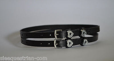 Heart Spur Strap - English Leather Spur Straps  SIE