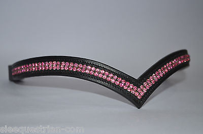 Pink Crystal Black browband